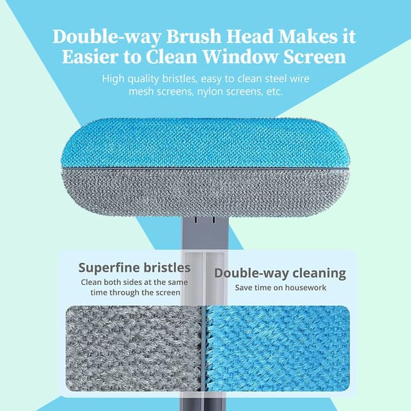 1 stk. utvidbar vindusvasker, 4 i 1 vindusvasker