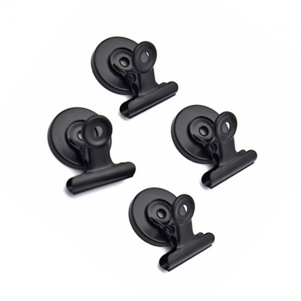 10x Magnetiske Clips - Sort Sort