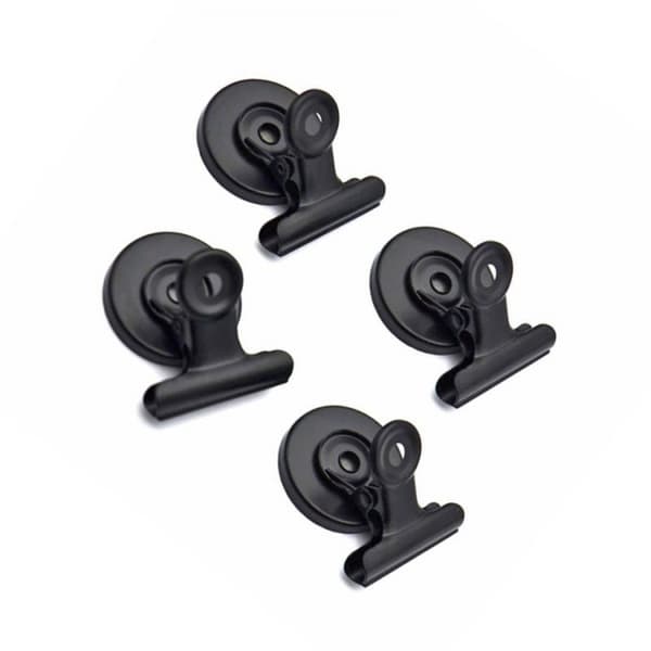 10x Magnetiske klips - Svart Svart