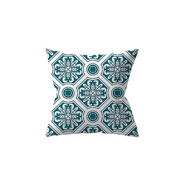 Set med 4 (45 x 45 cm, turkos) Utekuddfodral, Grönt Pl