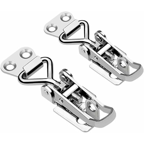 Metalljärnsgångjärnslås, 2 stycken, metallgångjärnslås, hävstängning,