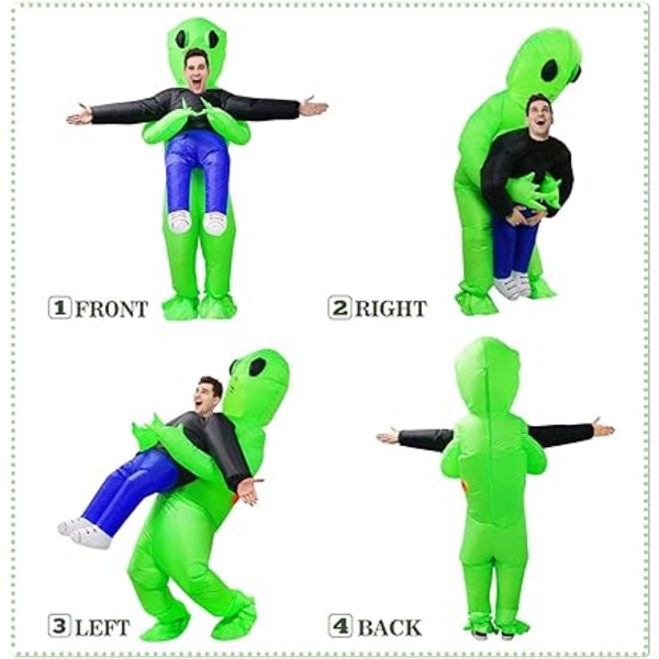 Oppblåsbar kostyme Alien kostyme Alien kostyme Oppblåsbar Alien C