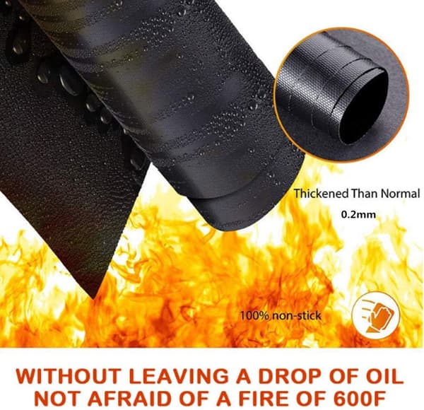 Grillmatte, grillmatte sett, non-stick teflon ovn baki