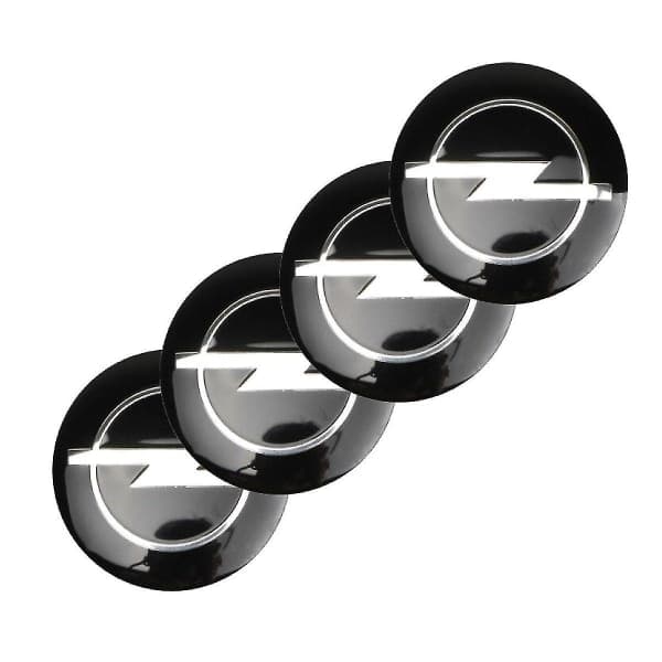 4kpl 60mm mustat opel auton vanteen keskiöt pölykapselit