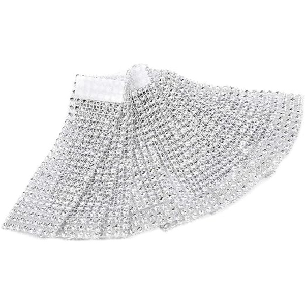 (50 stk. Sølv)Servietringe Bord Serviet Holder Diamant Ring Windi