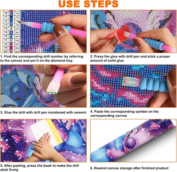 (30x40) DIY 5D Diamantmaleri Full Drill Kits, Diamantbroderi