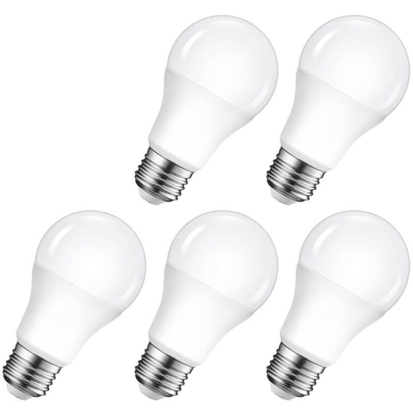 5st E27 15W LED-skruvlampa GLS Energisparande Edison Bulb Cool Wh