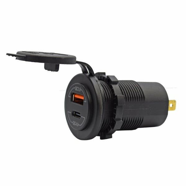Hurtiglader 4.0 PD QC 3.0 USB-billader USB-kontakt Hurtiglader