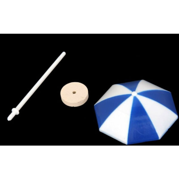2 stk. Gul Mini Parasol Sving Mikro Landskab Strand Strand Adgang
