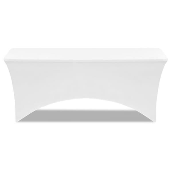 183 CM hvit sammenleggbart borddeksel, high-end hotellrestaurant bryllup