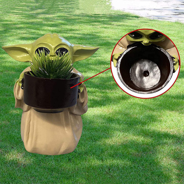 1 stk Baby Yoda gryde til indendørs, udendørs, hjemme og havebrug