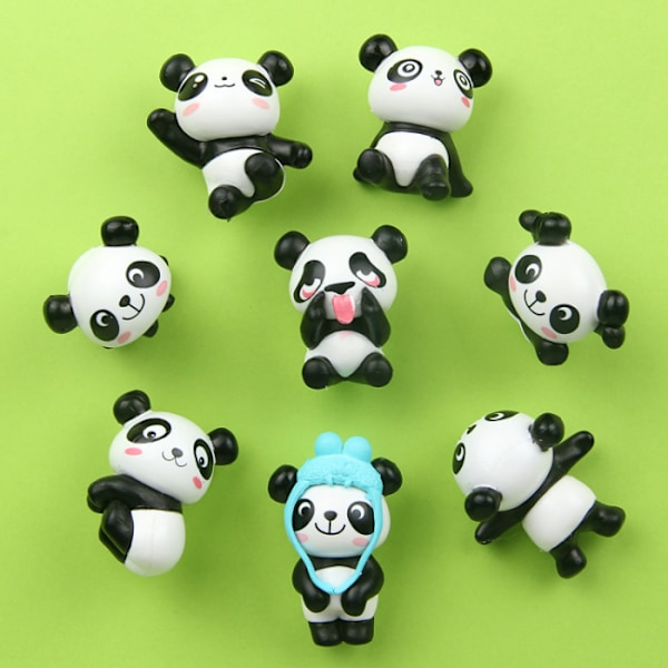 8 kpl Panda-eläinmagneetti, Eläin jääkaappimagneetti, Luova eläin