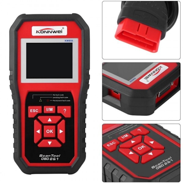 KONNWEI KW850 OBDII OBD2 EOBD Bilscanner Fejl C