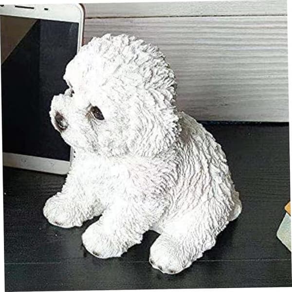 Hundeminnesstatue - Valpefigur for hageinnredning og bord C