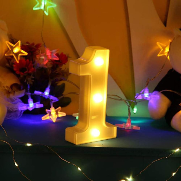 Luminous Numbers Letters (1) Light Up Alphabet Lamp LED Letter Li