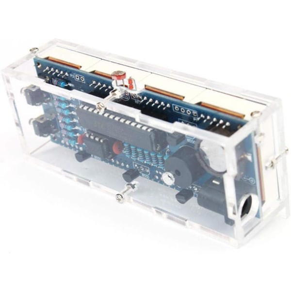 DIY elektroninen kellosarja (sininen) - 4 LED-digitaalikellosarja automaatti