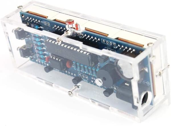 DIY Elektronisk Klockkit (Blå) - 4 LED Digital Klockkit Automat