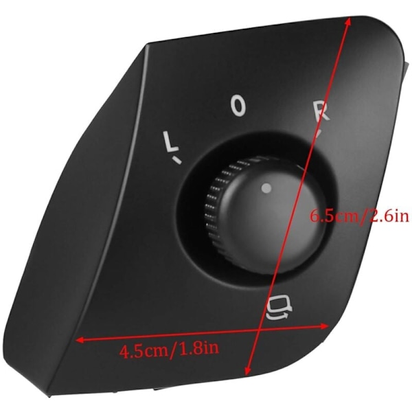 Udvendig sidespejl knap justering switch bead udskiftning fo