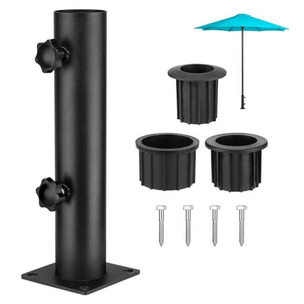 1 stk. Heavy Duty Paraplyholder til Terrasse, Gelænder, Strand, Have, B