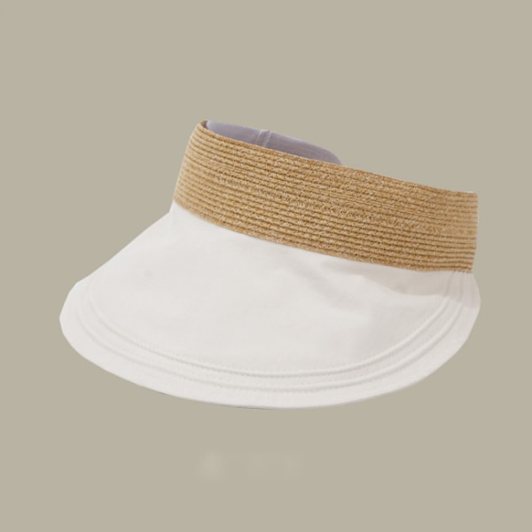 Solhatt Dam Solskydd i Halm Linne Dam Solhatt Packable V