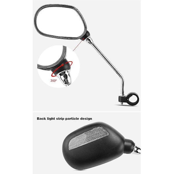 Par cykelbackspeglar Rörjusteringsspeglar Backspeglar