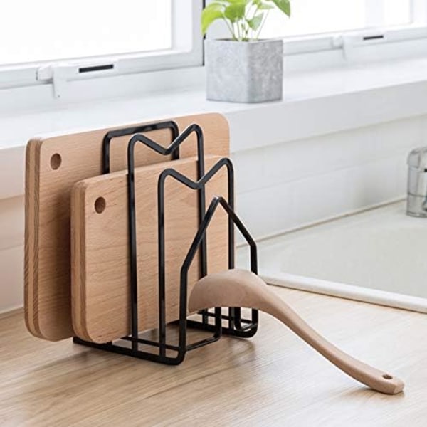 Holder for (Black) Cutting Board Pot Lid Holder Cutting Board Org