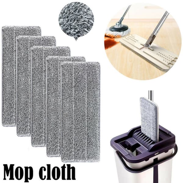 5 stk. Mikrofibermopper til gulvmopper Udskiftning Rengøringsbetræk Mopper