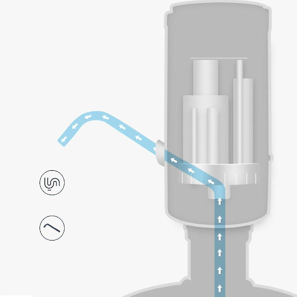 Svart elektrisk pumpe for vanndispensere