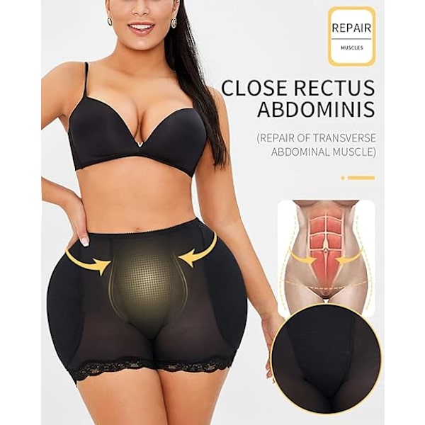 Höft- och stussformande shapewear-trosor S Shapewear-trosor med kuddar Kvinnors shapewear-trosor Body Shaper-trosor.