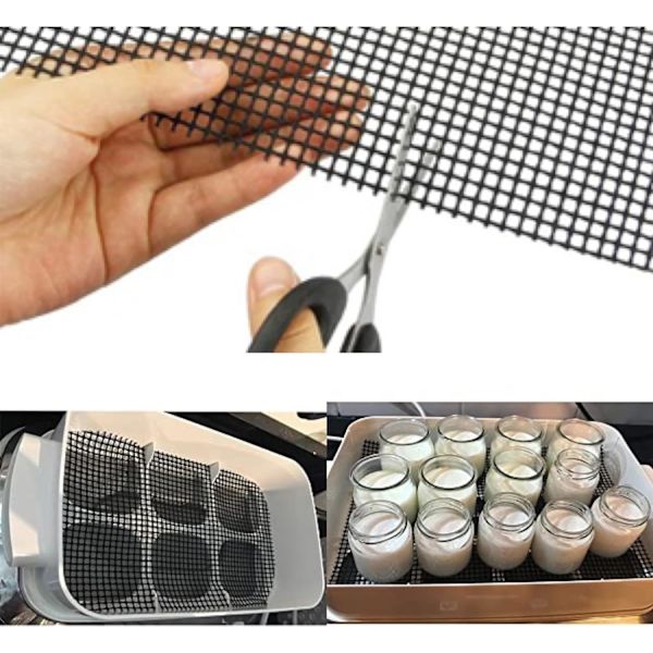 42 * 36 cm kuttbar grill, 2 stk gjenbrukbare bakeplater, non-stick grill for multi-delikatesse yoghurtmaskiner, grillmatlaging