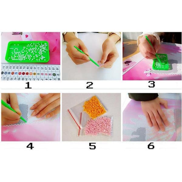 5D Diamantmålning Djur, DIY Diamantmålning Lejon Korsstygn