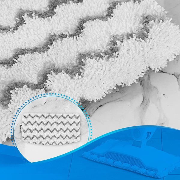 6 paket S1000 mikrofiberkuddar för Shark Steam Mop Hårt golv C