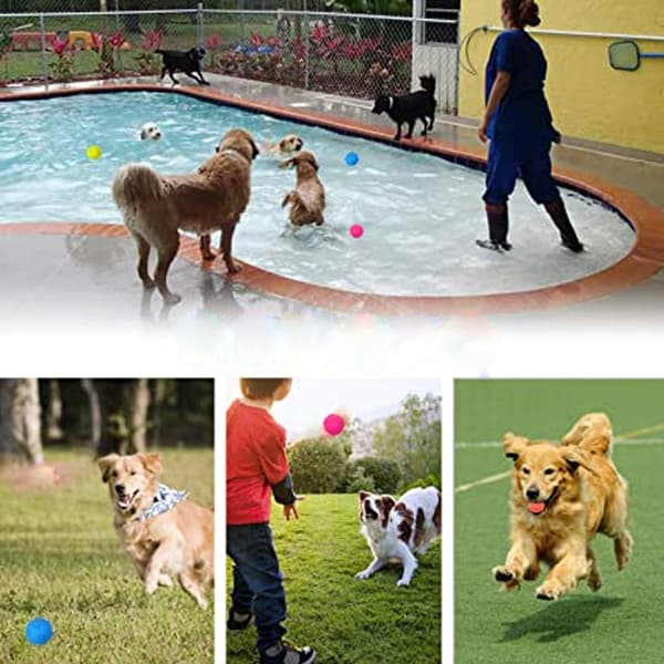 3 stk. Hundelegetøjsbolde, Lydbolde, Hundetyggeboldlegetøj, Hvalp M