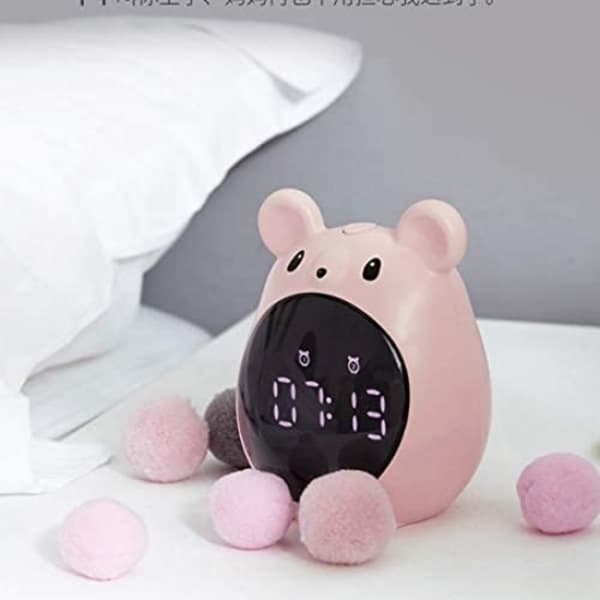 Barn Søvntrening LED Nattlys Temperaturdisplay Alarm