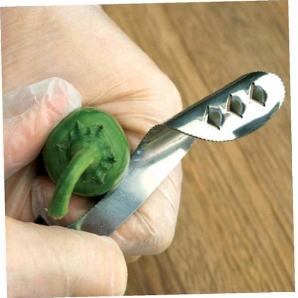 Barbecue rustfrit stål Chili Pepper Corer Jalapeno Pepper