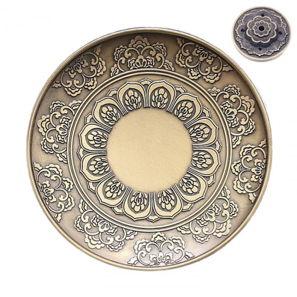 (Bronze) Lotu Røgelseholder Røgelseholder Røgelsespindeholder