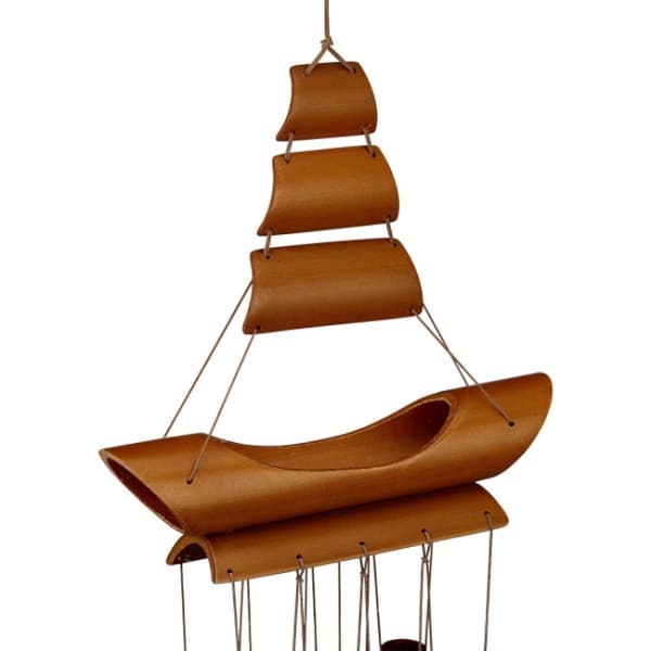 70 x 18 x 6 cm Tuulikello Bambu, ruskea,