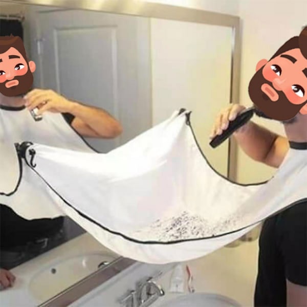 Hvid Hårkollektor til barbering / trimning - Forskellige farver