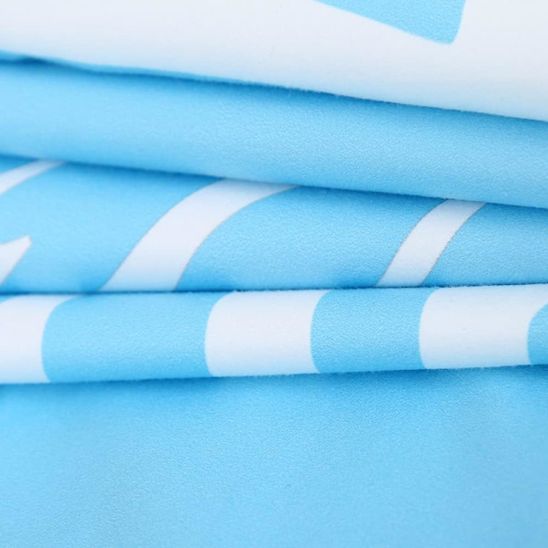 Ultralet og bærbart absorberende mikrofiber strandhåndklæde (