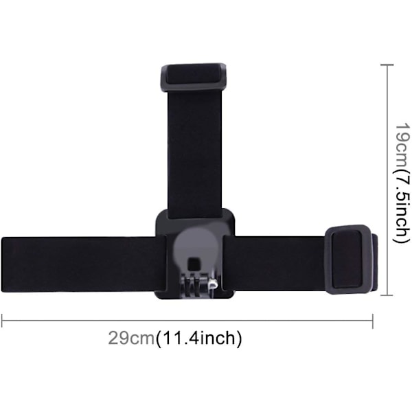 1 bröstsele + pannband + handledsfäste