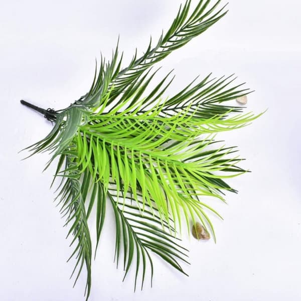 2 st konstgjorda palmer, plastbuskar grästräd falsk Greene