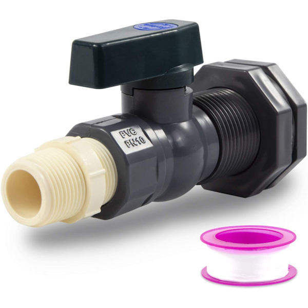 Tønne kran PVC regntønne kran sett slange adapter for