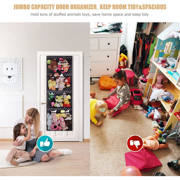 4 Kosedyr Organizer Over the Door Organizer eller Hengekøye Plu