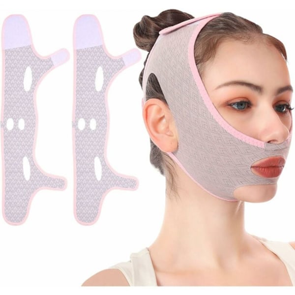 V Line Ansigtsløftende Bandage Slankende Maske, Ansigtsslankende - Genanvendelig