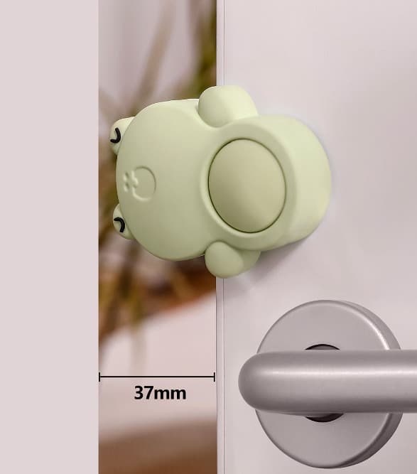 Grønn fingerbeskyttelse for babyer, dørstopper for barn, utilsiktet