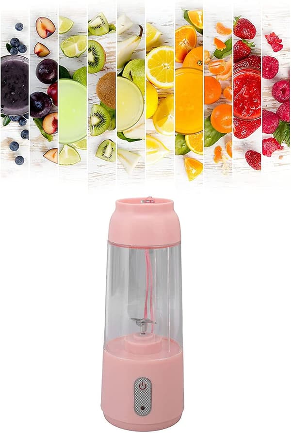 300 ml USB-ladet trådløs bærbar blender med rustfritt stål
