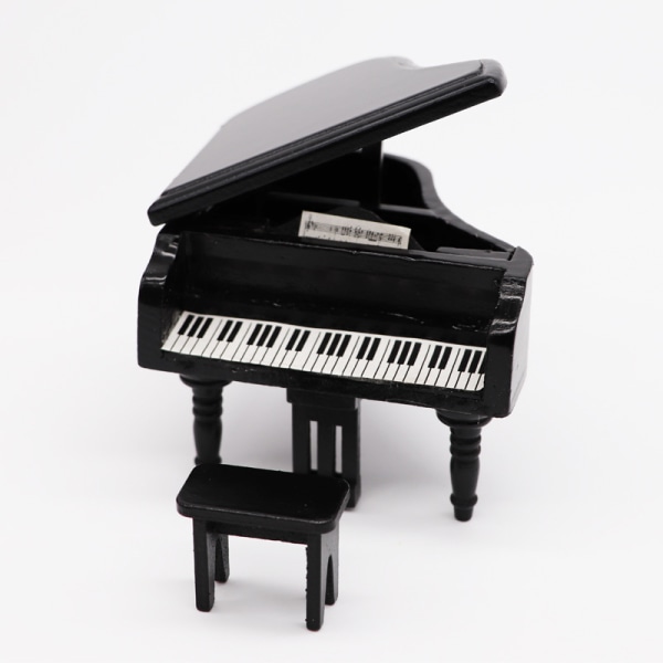 Simuleringsmodell av piano, 1:12 miniatyrdockhusmöbler tillbehör
