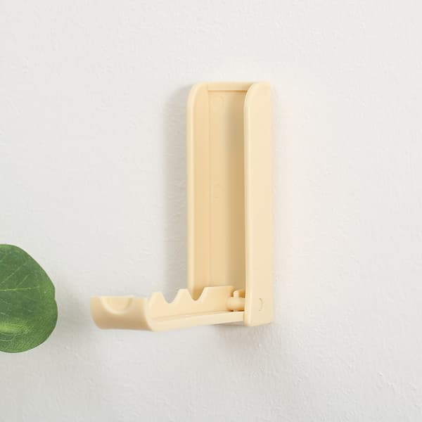 3 st Fällbar dörrkrok Beige färg 9,5x9,2x2,8cm interiör