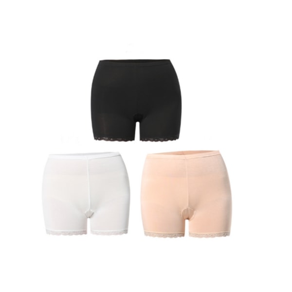 3PCS Kvinners Blonder Leggings Shorts Under Skjørt Trusser Briefs Stret