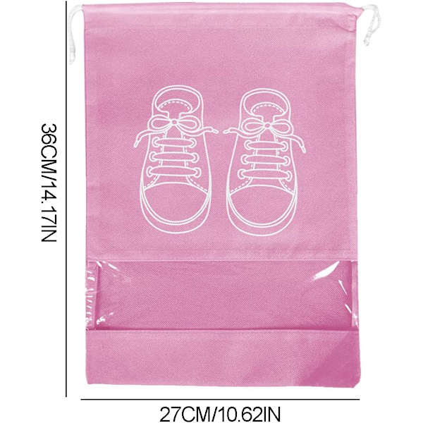 Pink - 5 kpl matkalaukkua, vedenpitävä ja pölytiivis kenkäjärjestäjä
